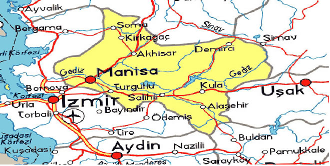 manisa province map