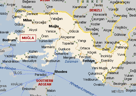 mugla map