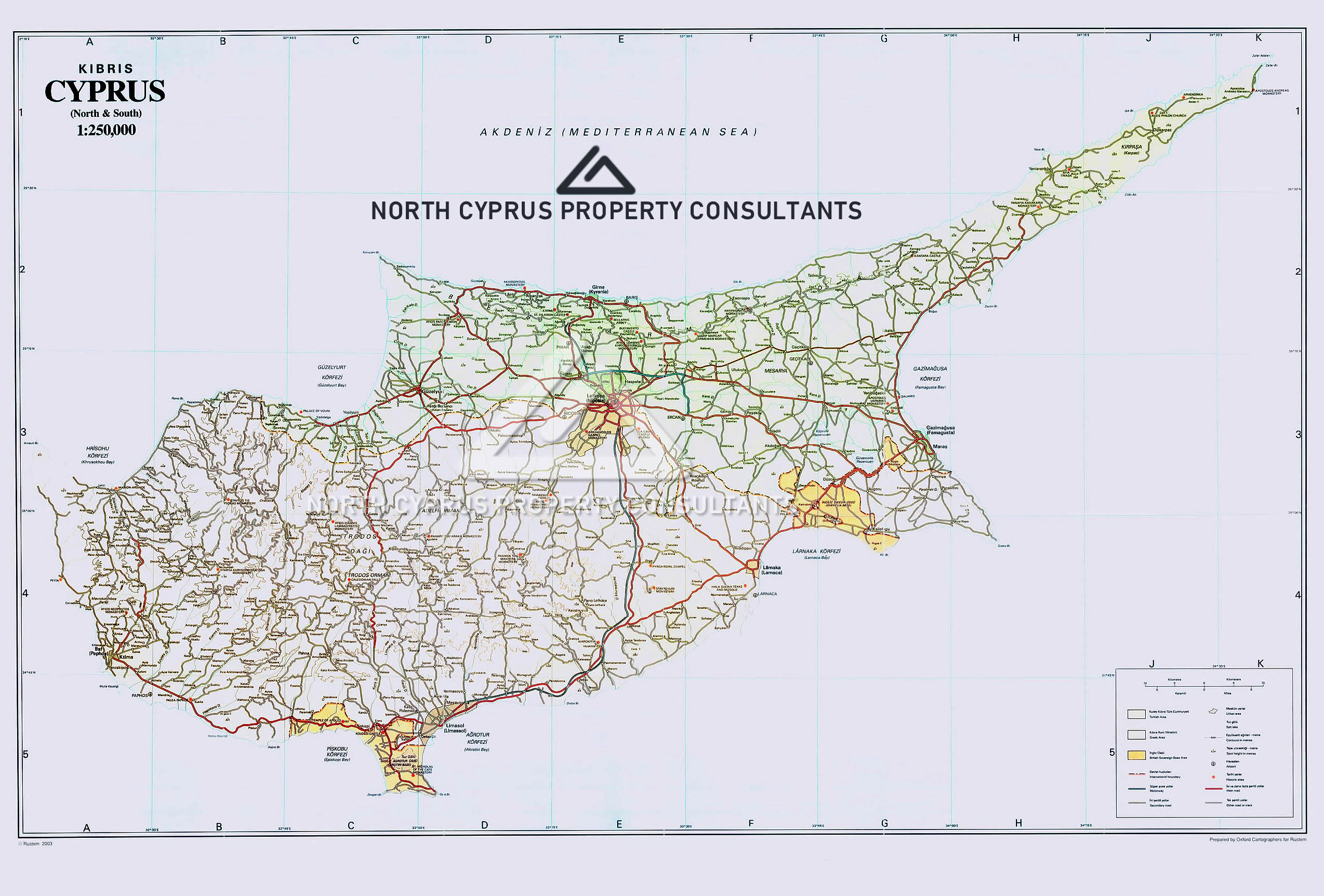 north cyprus map