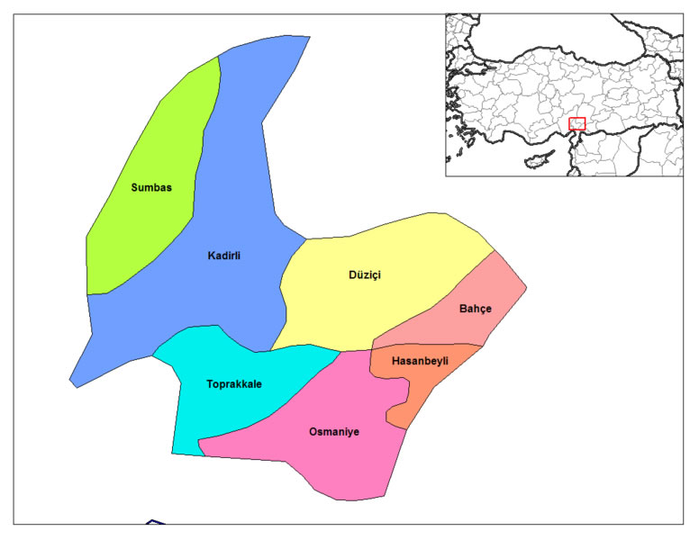 map of osmaniye