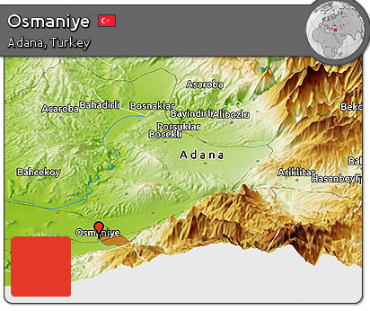 osmaniye physical map
