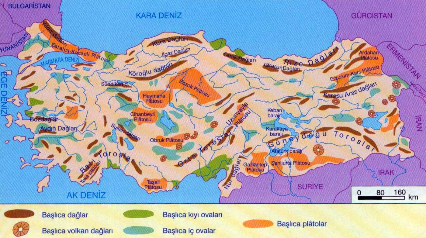 plain map of turkey
