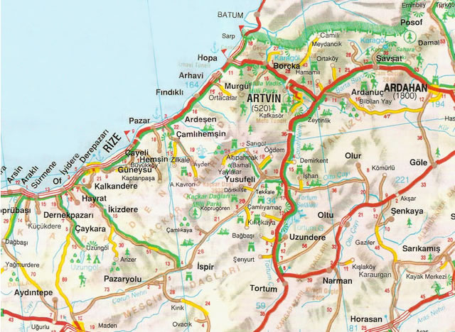 rize route map