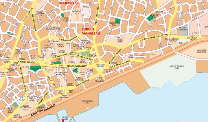 tekirdag city center map