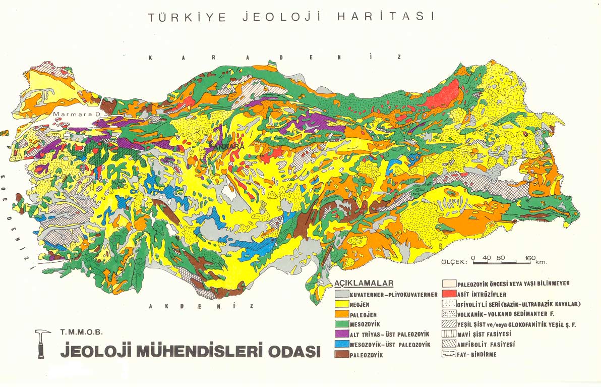 turkey geology map