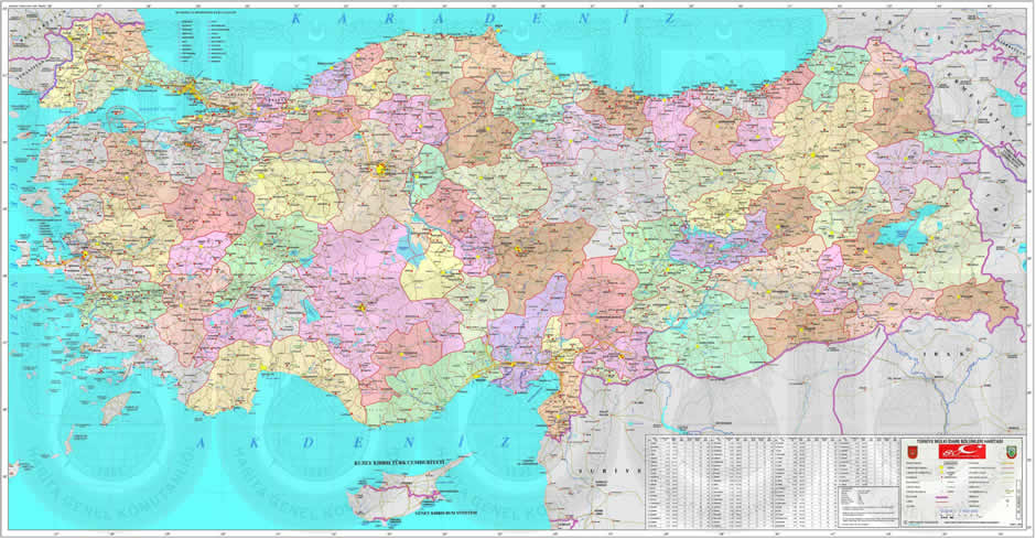 Turkey Map And Turkey Satellite Images