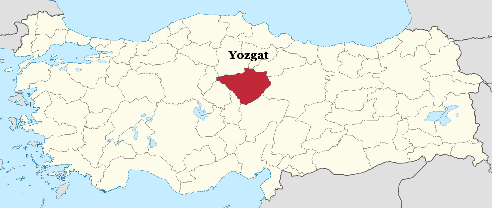 yozgat location map