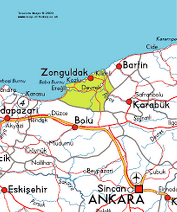 zonguldak province map