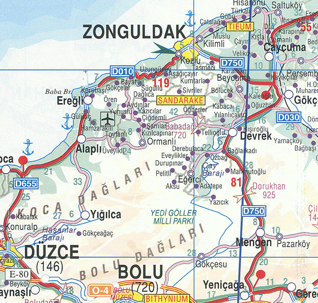 zonguldak road map