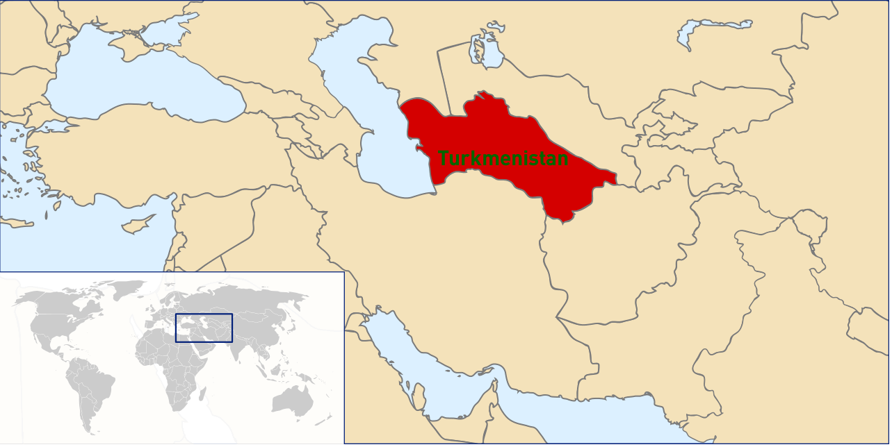 where is turkmenistan in the world