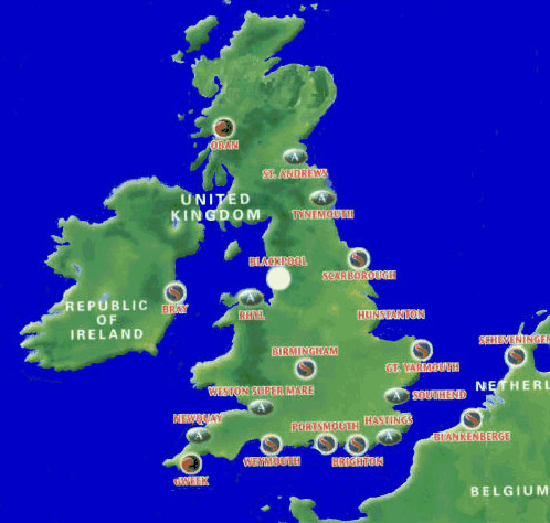 united kingdom Blackpool map