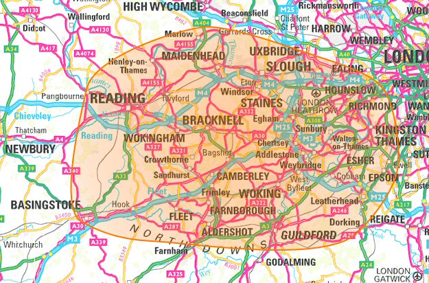 Bracknell map