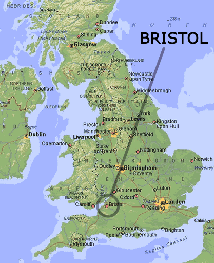 bristol map england