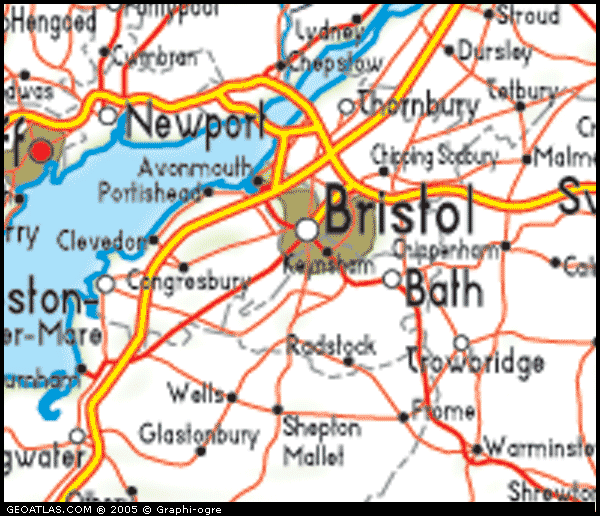 road map of bristol