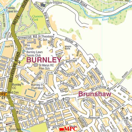 Burnley map