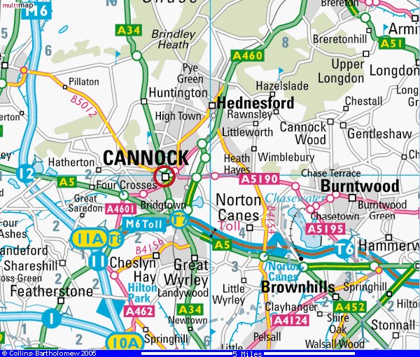 Cannock map