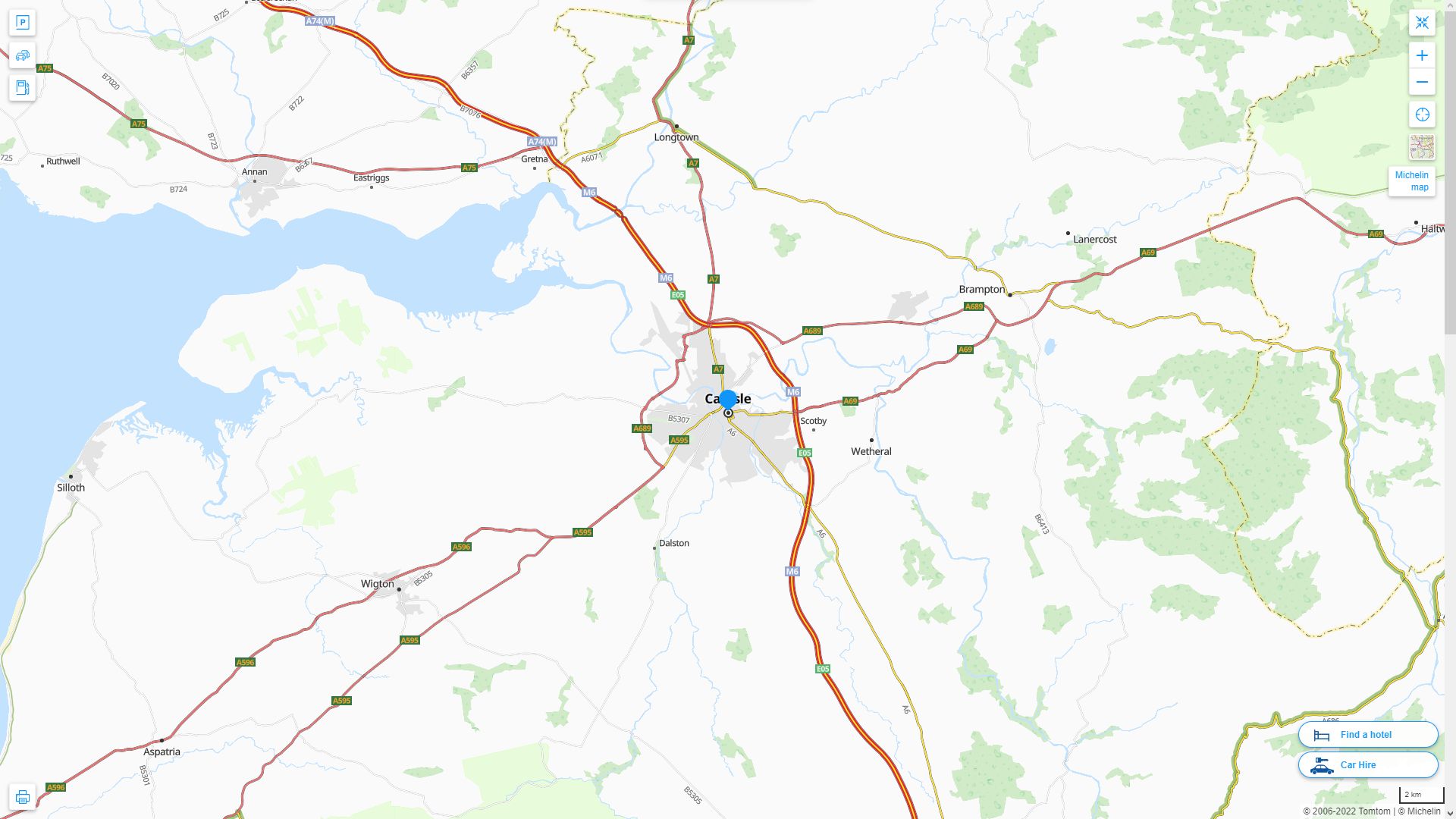 Carlisle Map - United Kingdom