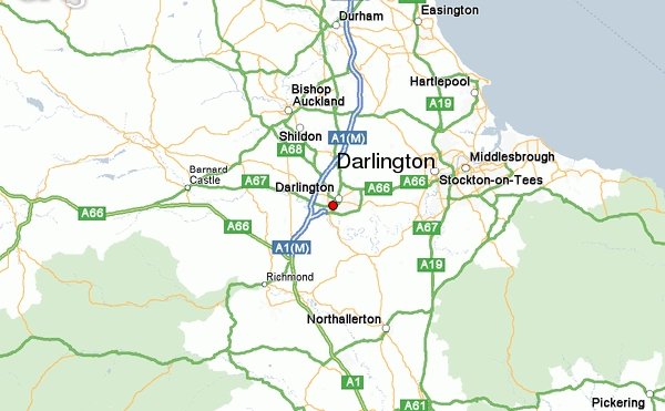 map of darlington