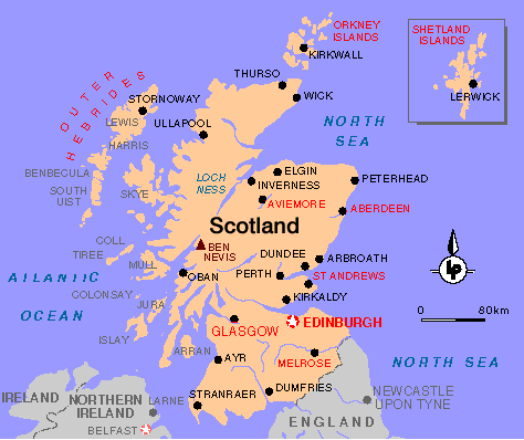 Dundee map scotland