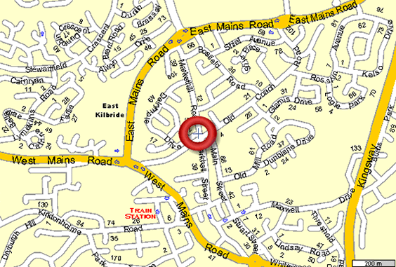 Map Of East Kilbride