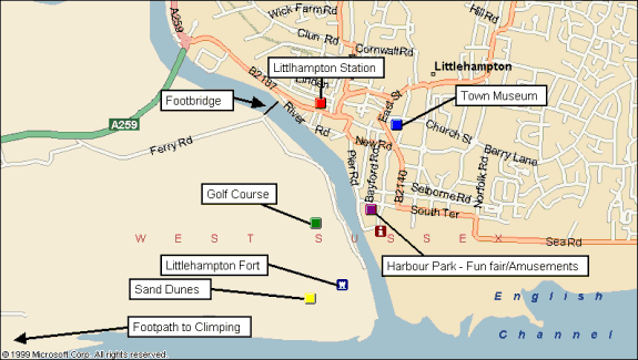 Littlehampton city map