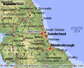 Gateshead map