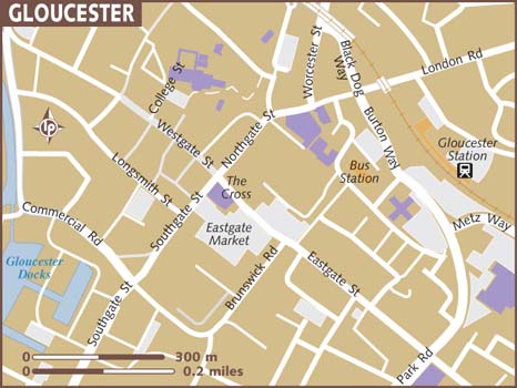 map of gloucester