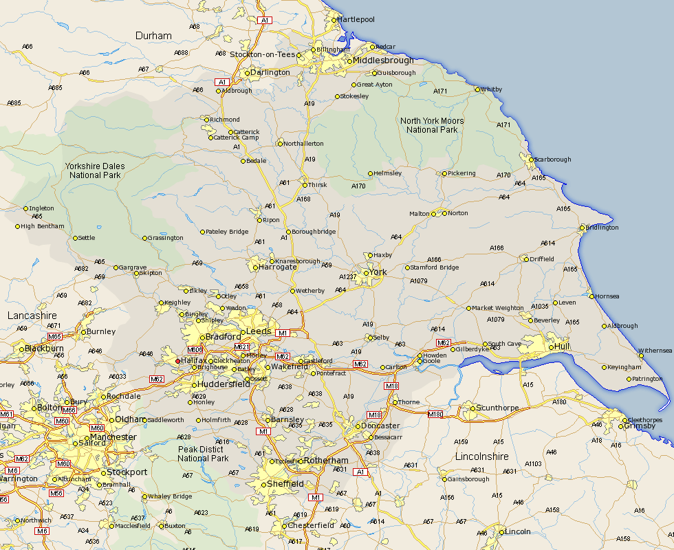 Halifax provinces map