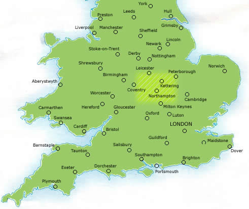 map of Kettering