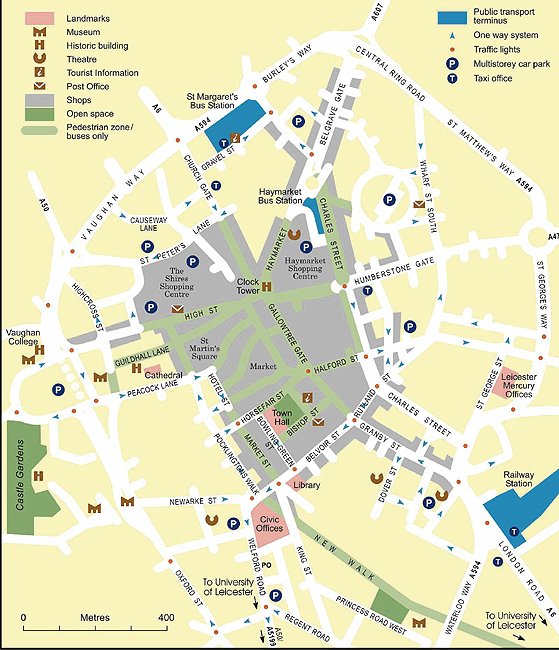 Leicester Street Map