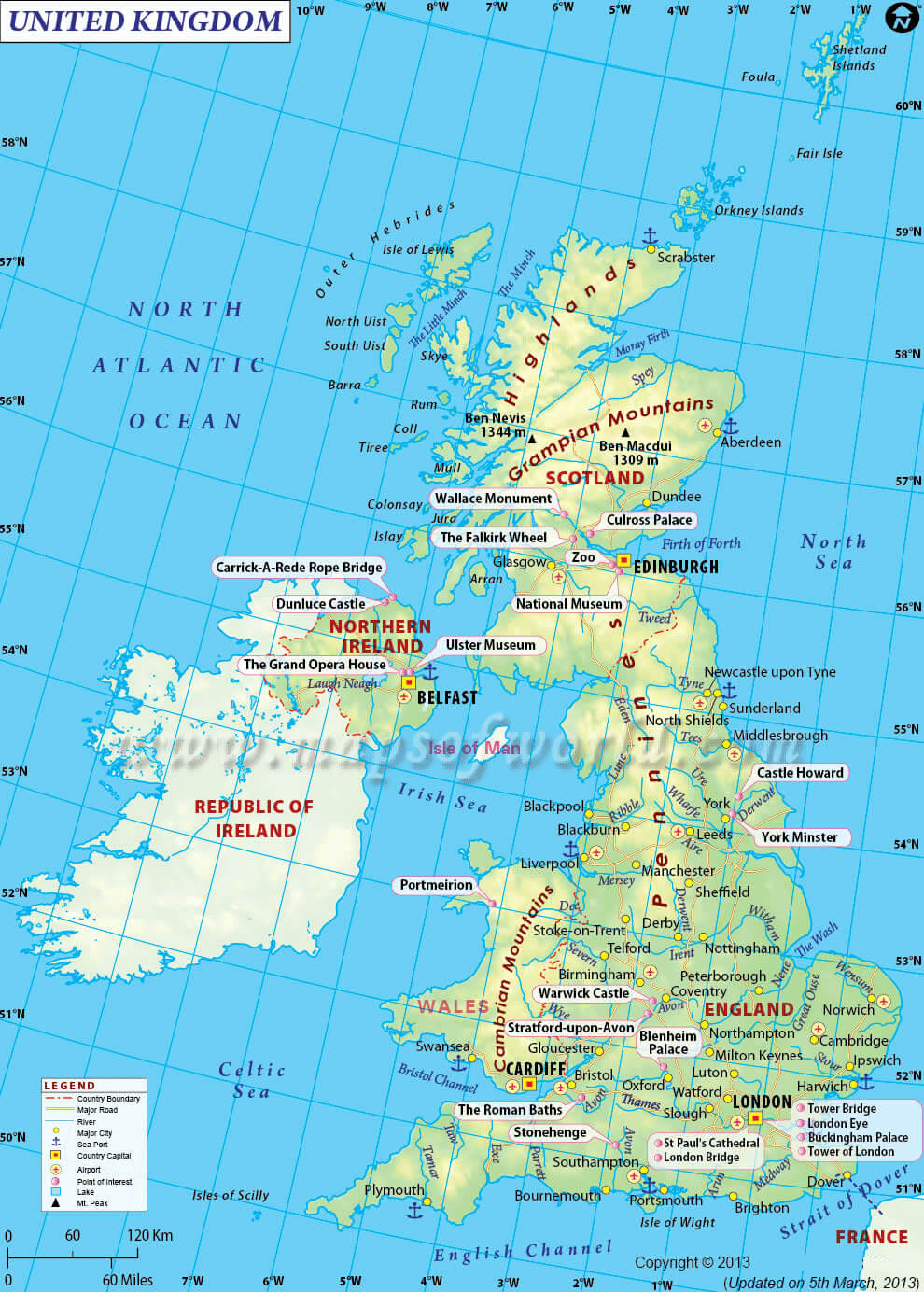 Map of United Kingdom