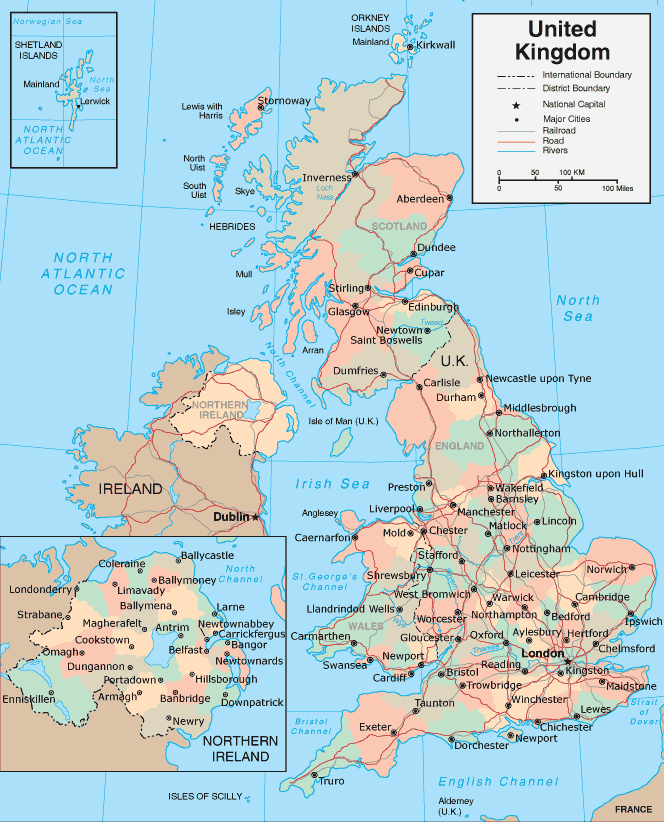 map of uk