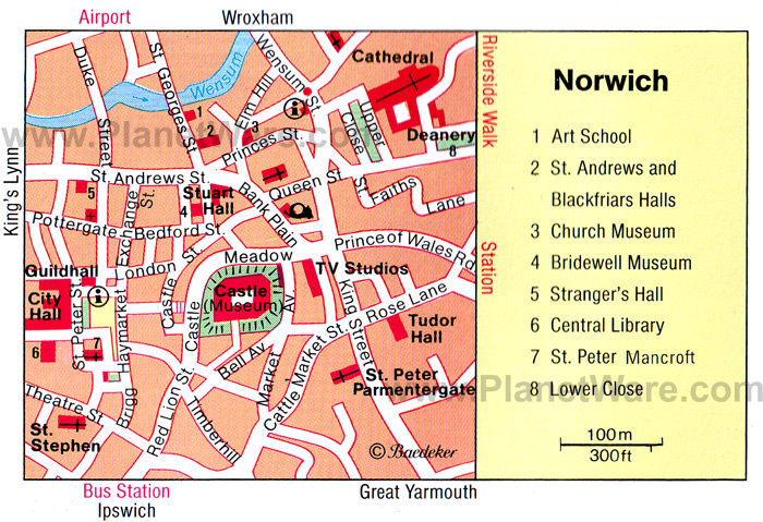 norwich map