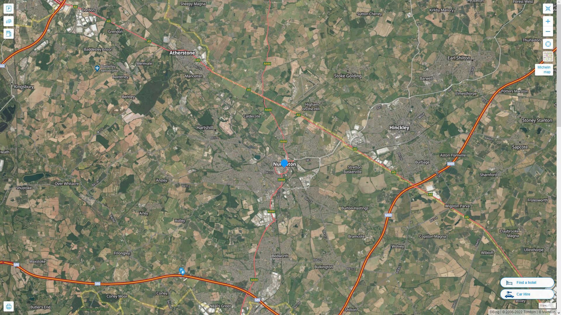 Nuneaton Postcode Map Nuneaton Map and Nuneaton Satellite Images
