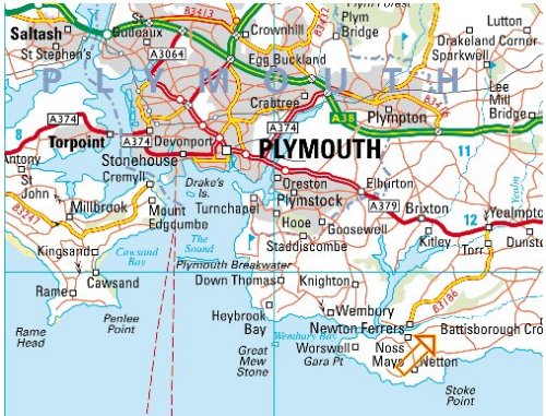 Plymouth road map