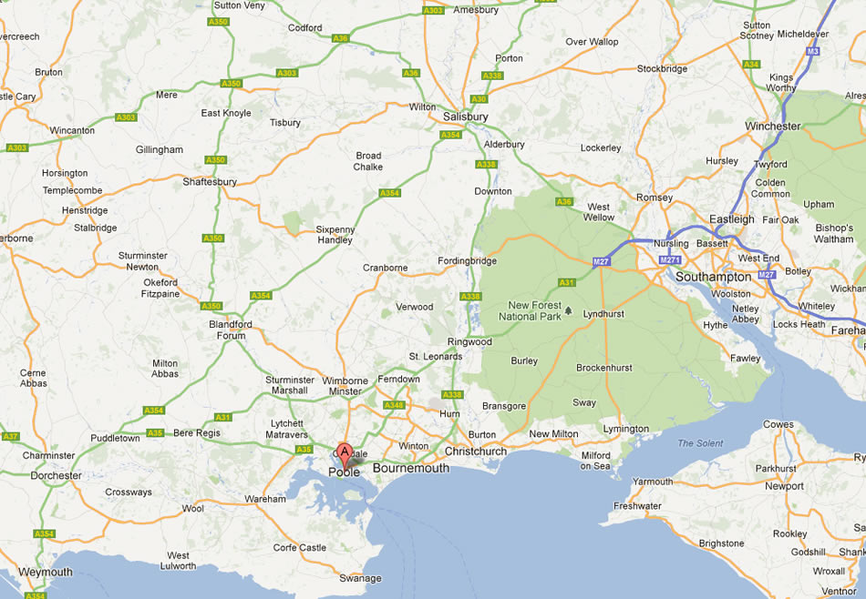 regions map of poole