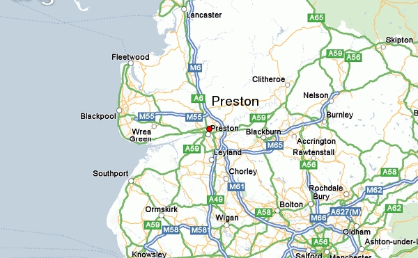 map of preston