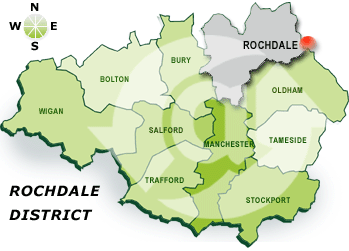 district map of Rochdale