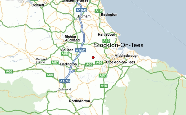 map of stockton on tees