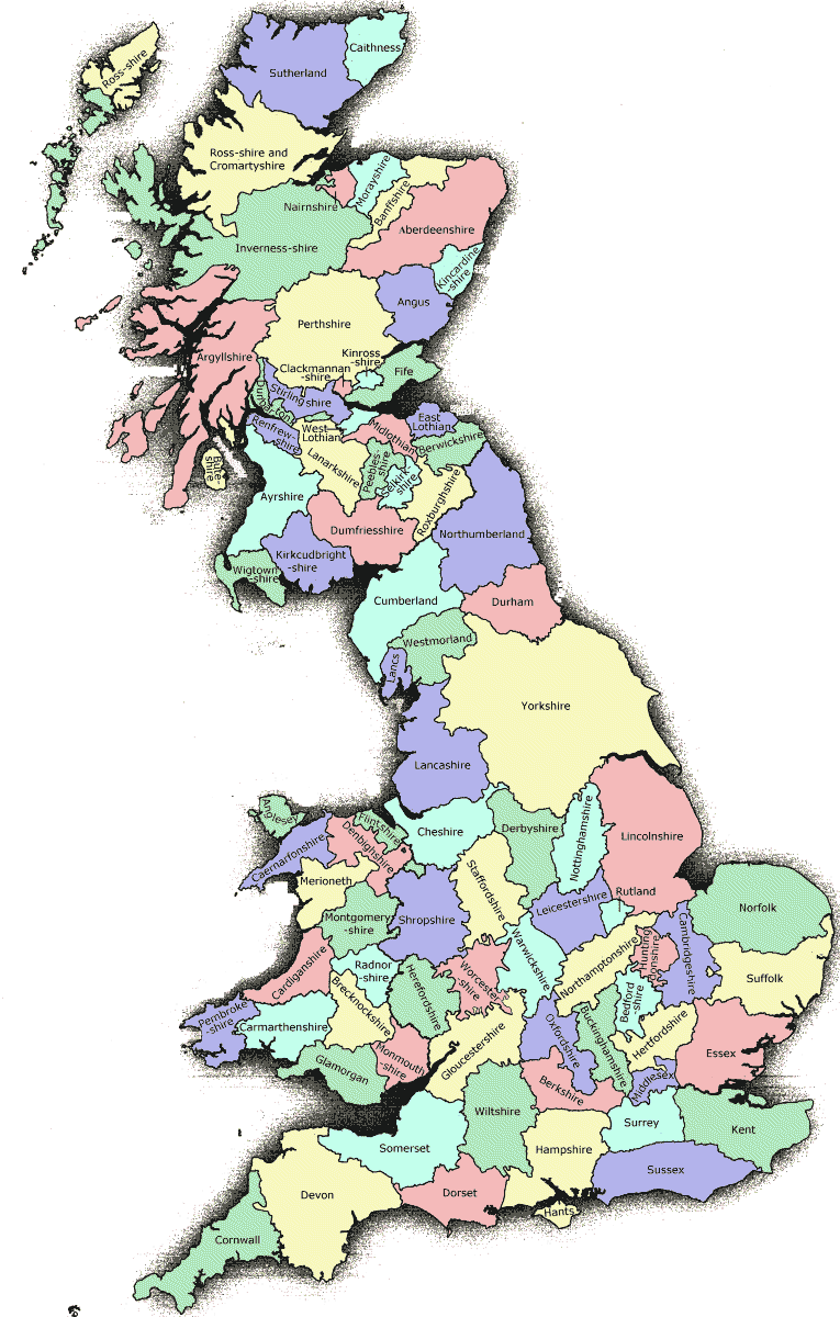 UK Counties Map