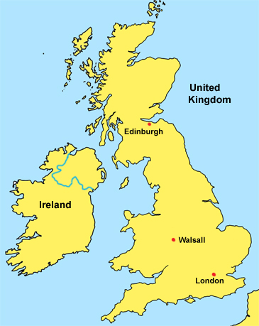Walsall map uk