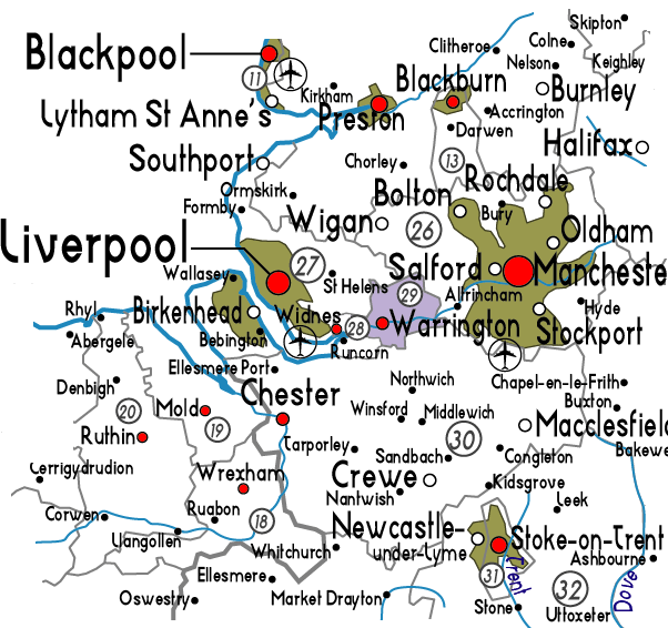Warrington map