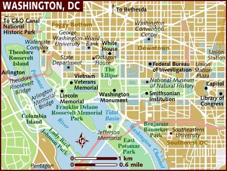 Washington Dc District Of Columbia Map And Washington Dc District Of Columbia Satellite Image Washington Dc District Of Columbia Map And Washington Dc District Of Columbia Satellite Image