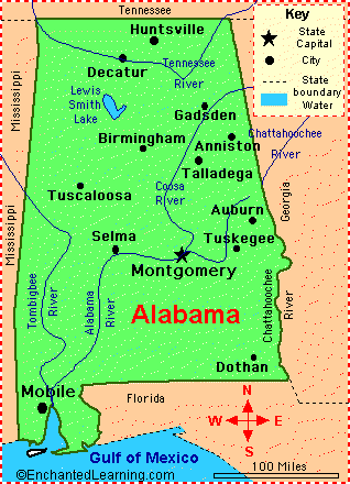 alabama main cities map
