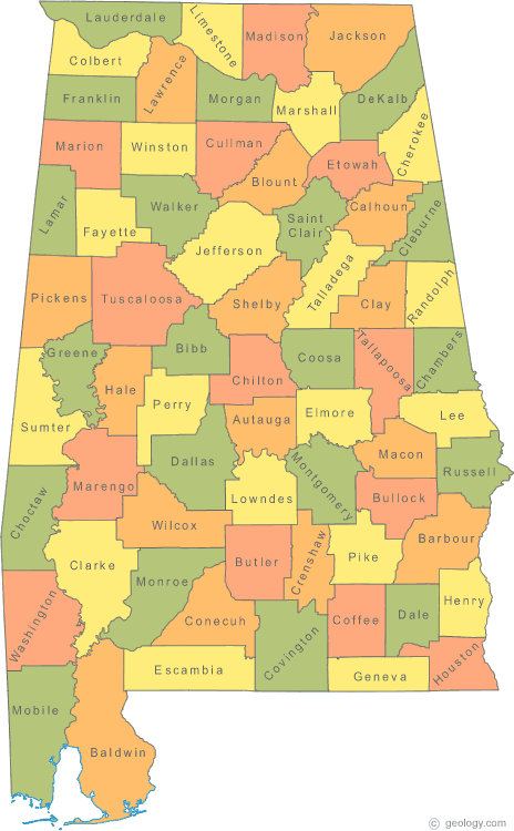 Heflin Alabama Map, United States