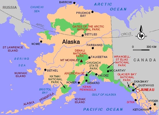 state of alaska map
