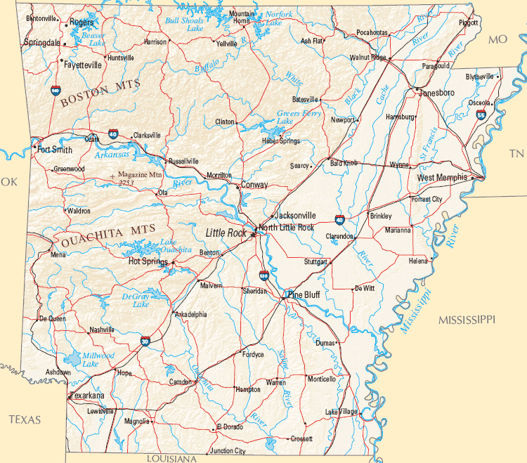 Arkansas Reference Map