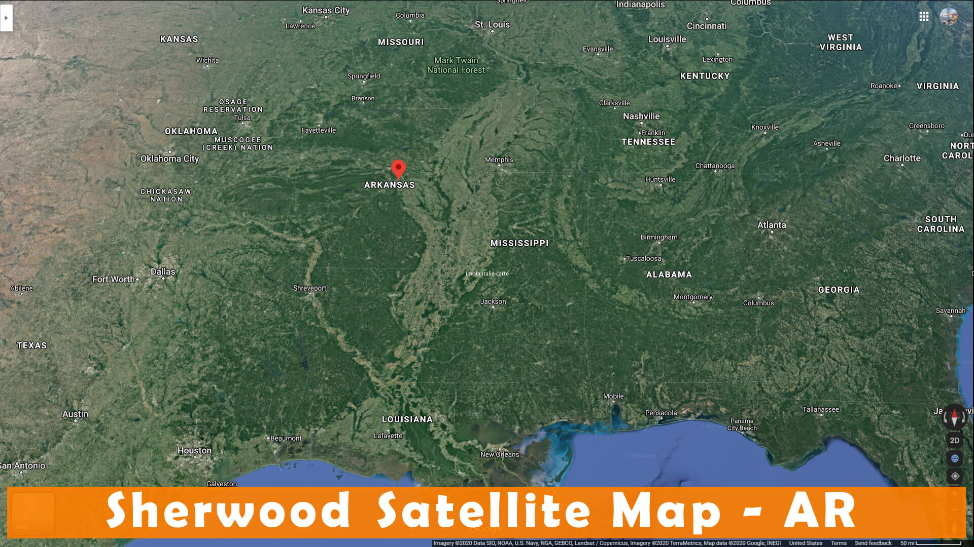 Sherwood, Arkansas Map