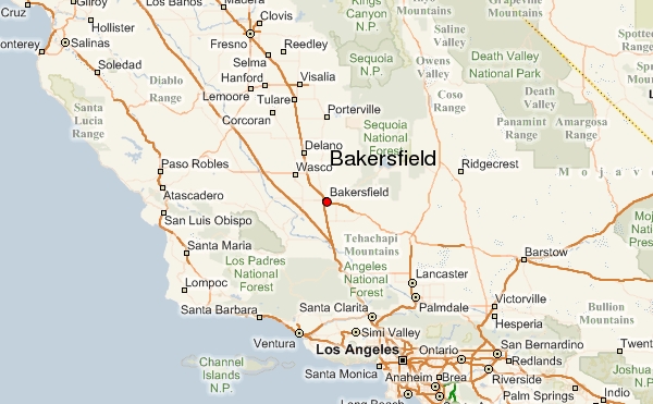 bakersfield map la