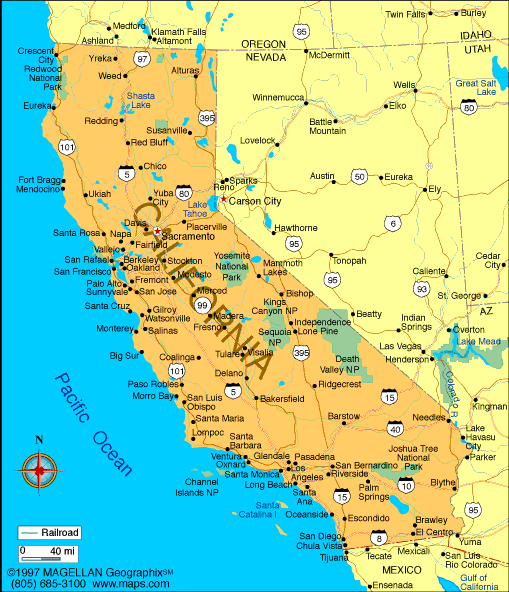 california map